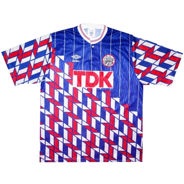 Tailandia Camiseta Ajax 2ª Kit Retro 1990 1991 Azul